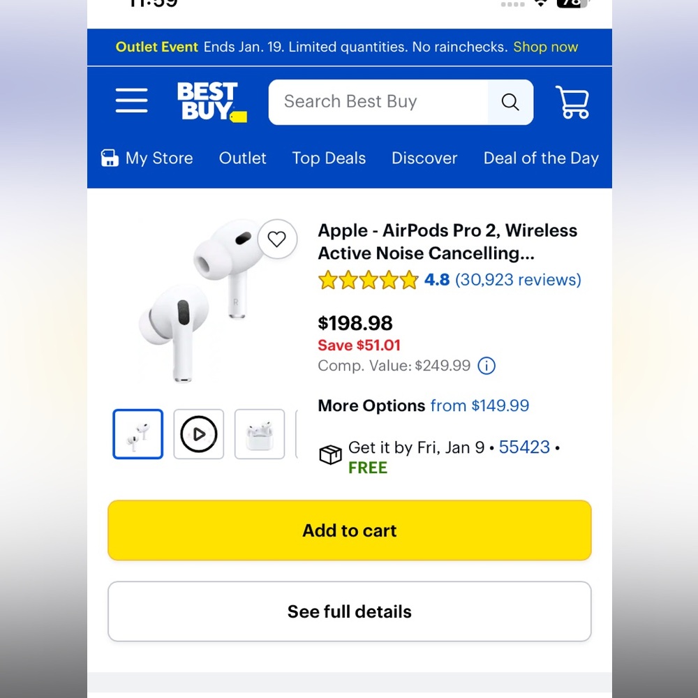 Apple AirPods Pro 2 Packaging in White